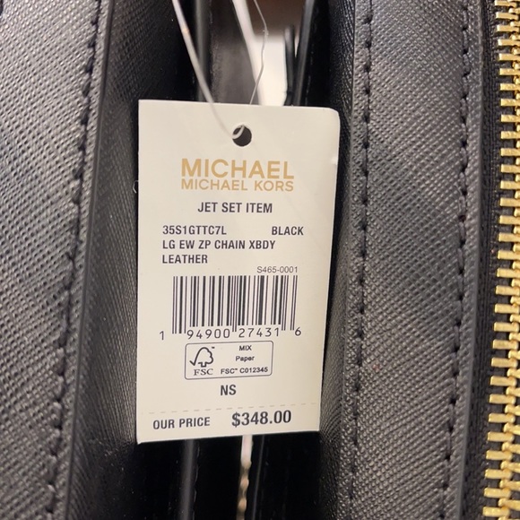 Michael Kors Jet Set Item Large East West Zip Chain Black Crossbody Bag
leathers - Picture 12 of 12